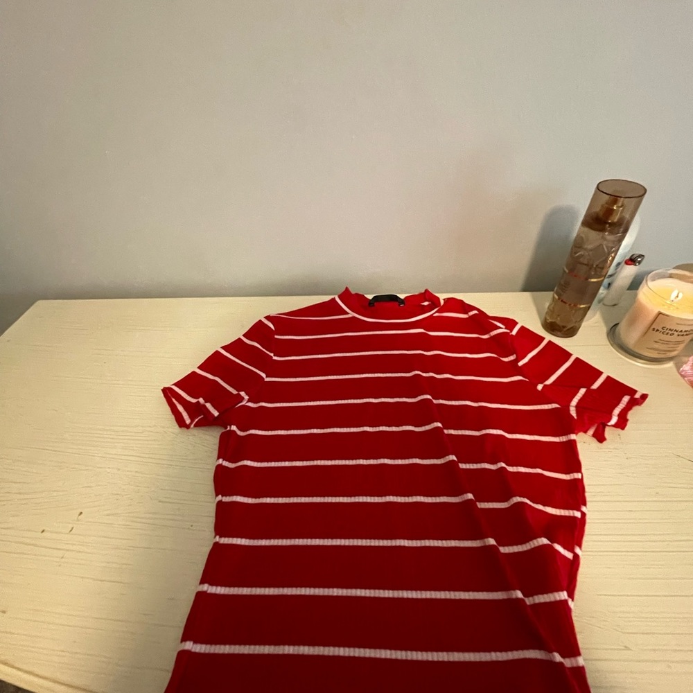 SHEIN ribbed striped tee, women’s large